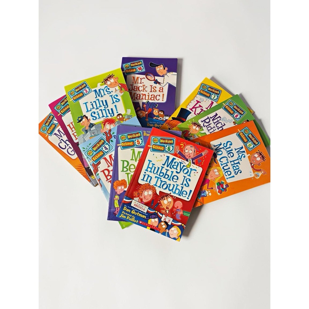 Dan Gutman My Weirder School Lot of 10 Scholastic Illustrated Paperbacks